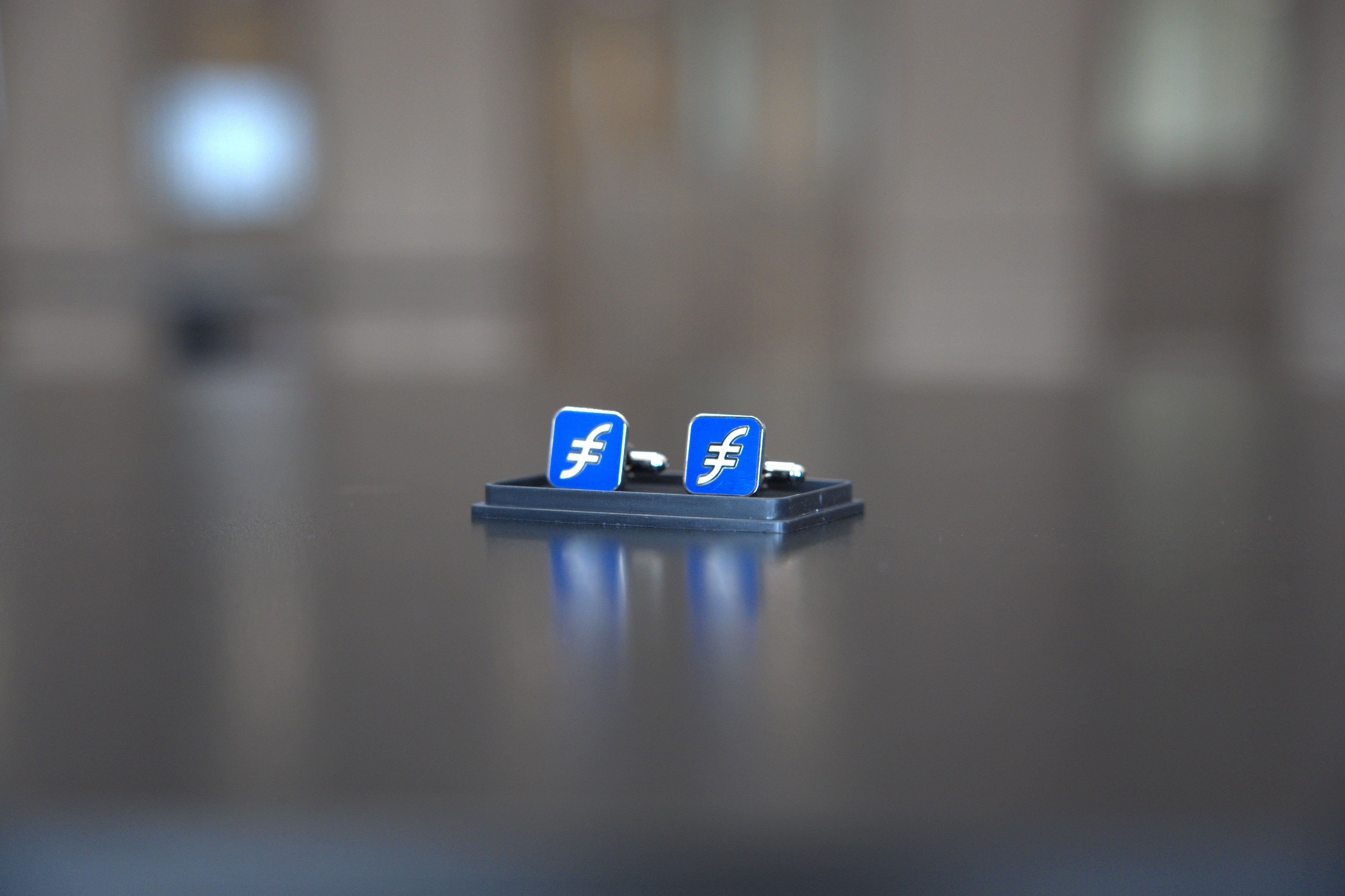 Cufflinks blue/white