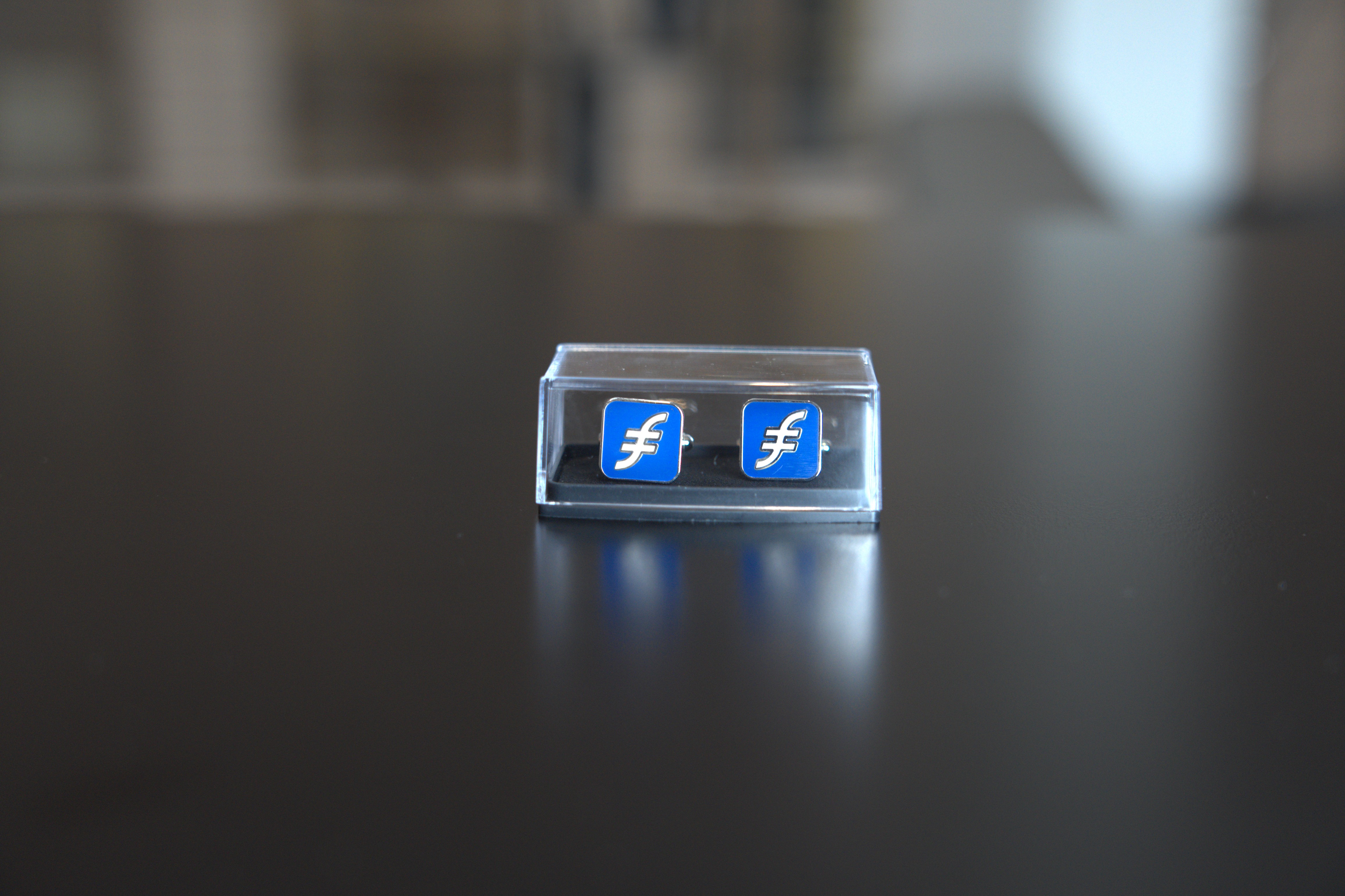 Cufflinks blue/white